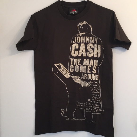 Johnny Cash With Guitar Zion TShirt Licensed Sm - Picture 1 of 7